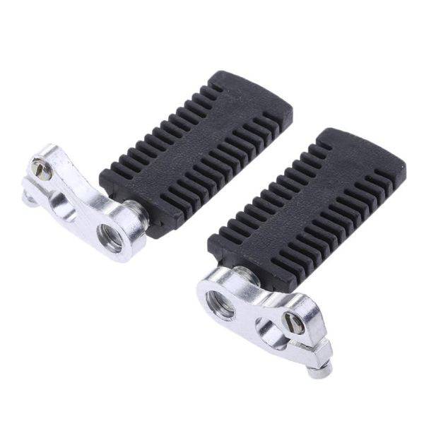 

pedals pair black front rider footrest foot for pocket bike mini motorcycle