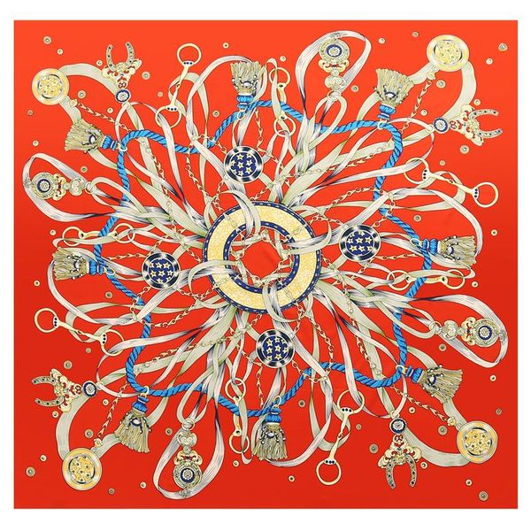 

scarves 130cm silk scarf square for women fashion floral printed shawl wrap spring summer neckerchife hair band lady winter wj50, Blue;gray