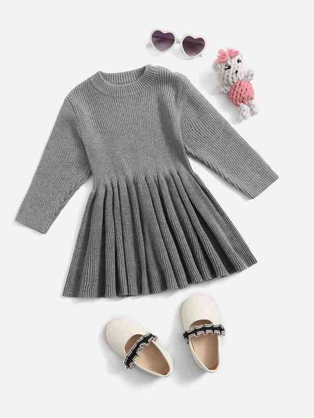 

baby flare hem sweater dress she, Red;yellow