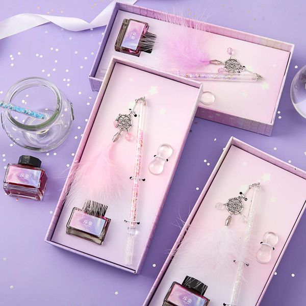 

the pen dream catcher color box set signature business gift glass student pen