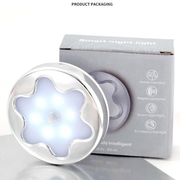

motion sensor led light flower-shaped cabinet wardrobe bedside babynight