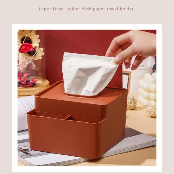 

tissue boxes & napkins deskcontainer box home decor remote control storage simple school office coffee table pp living room detachable