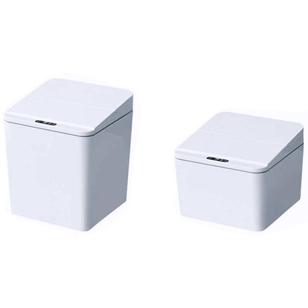 

waste bins mini automatic trash can for car deskkitchen small pressless garbage with lid fast response sensor