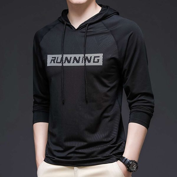 

hooded long sleeve in spring and autumn, Black