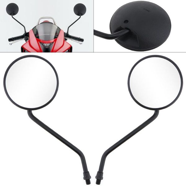

motorcycle mirrors 2pcs/pair 10mm modified mirror scooter e-bike rearview electrombile back side convex for motorbike