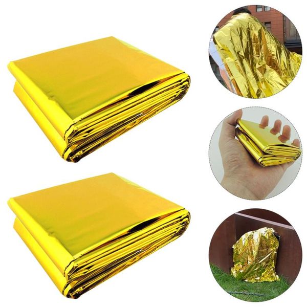

outdoor pads 3pcs aluminum foil blankets keeping warming (assorted color)