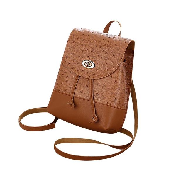 

backpack 2021 waterproof pu leather backpacks women bag fashion for big small travel female shoulder mochilas