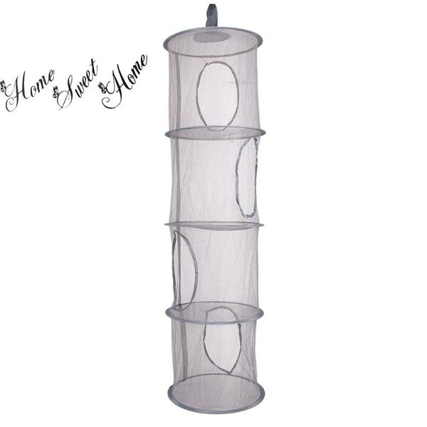 

storage boxes & bins 4 shelf hanging net organizer bag bedroom door wall closet organizers multi-function baby toys underwear bra
