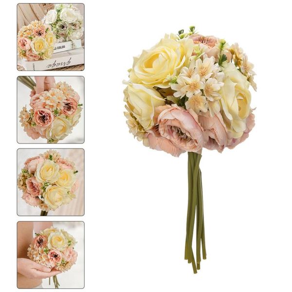 

decorative flowers & wreaths 1 bouquet romantic wedding bridal artificial flower ornament