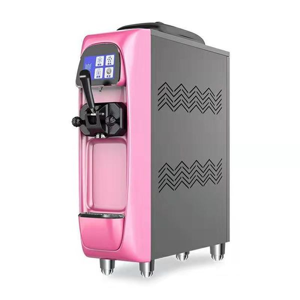 

small single head ice cream machine 1000w desksoft fruit sundae making