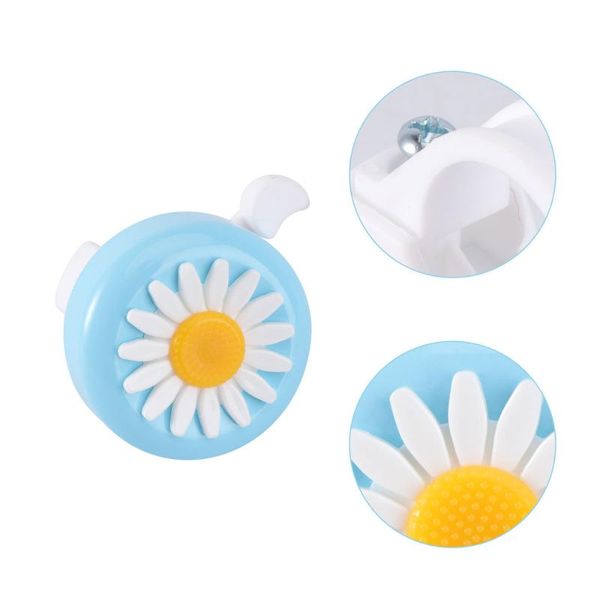 

bike horns 1pc ring bell chrysanthemum pattern accessory(random color)