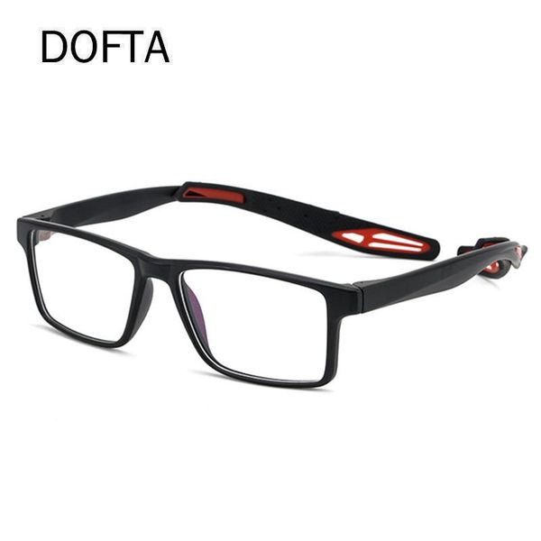 

fashion sunglasses frames dofta tr90 sports eyeglasses frame men basketball outdoor ultralight eye glasses myopia optical prescription eyewe, Black