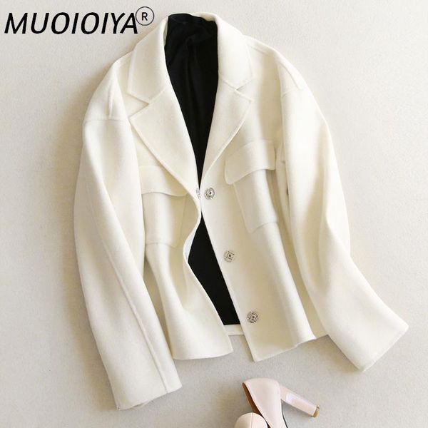 

women's wool & blends short women's spring jacket 2021 casual coat female autumn winter jackets women cashmere coats abrigo mujer 1, Black