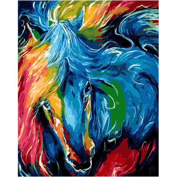 

paintings 2021 picture diy painting by numbers mult color horse animals handpainted wall art kits acrylic home decor 40x50cm