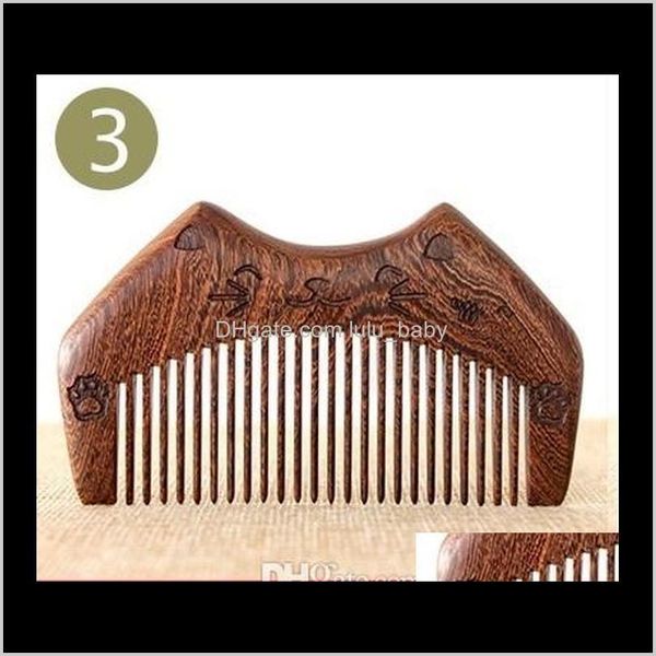

wooden comb small panda pig wooden comb portable mas scalp antistatic comb i8cql fbsx9, Silver