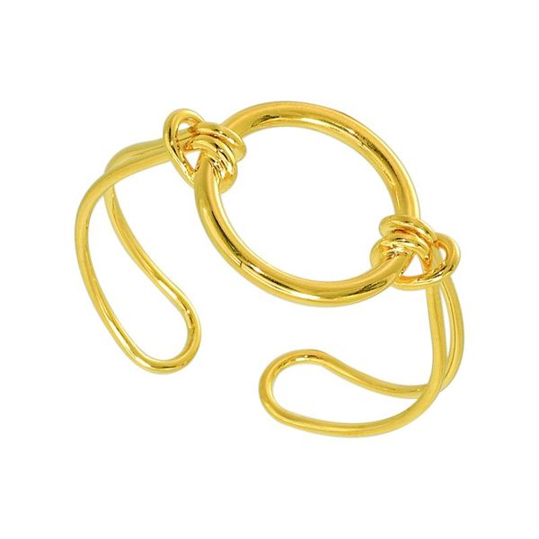 

bangle 2021 stainless steel gold plated bracelets bangles for women wrap simple exaggerated line luxury, Black