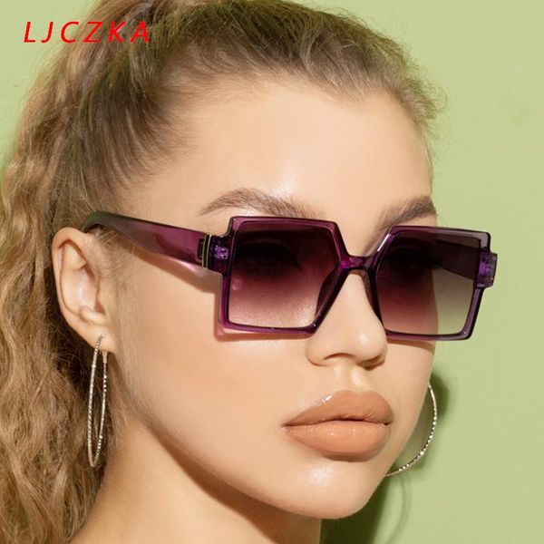 

sunglasses vintage cat eye women brand designer oversized square eyeglasses female ladies gradient glasses, White;black