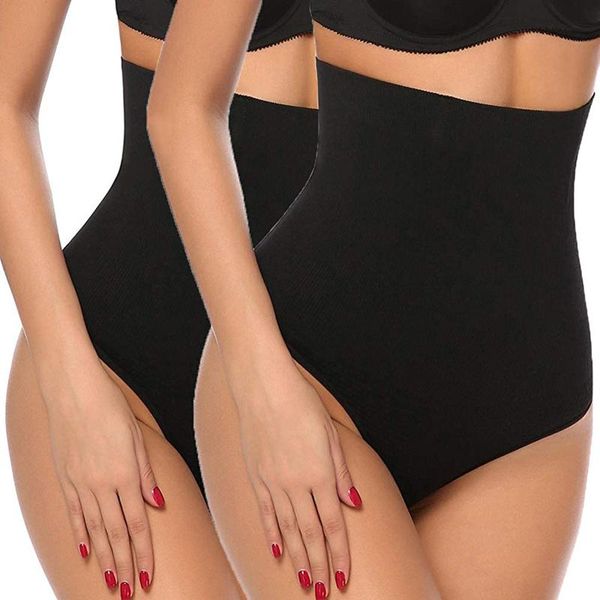 

women's shapers women high waist seamless tummy body shaper panties belly control slim pants shapewear girdle underwear trainer, Black;white