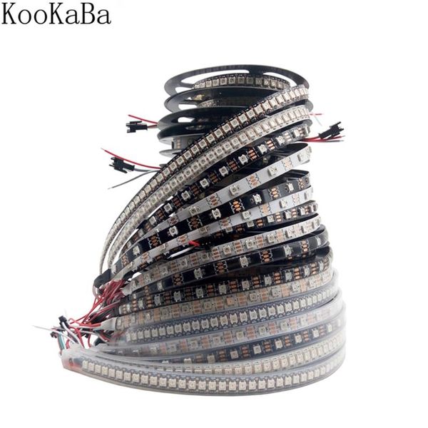 

strips ws2812b 30/60/144 pixels/leds/m smart rgb led pixel strip,black/white pcb,ws2812 ic;ws2812b/m,ip30/ip65/ip67 dc5v