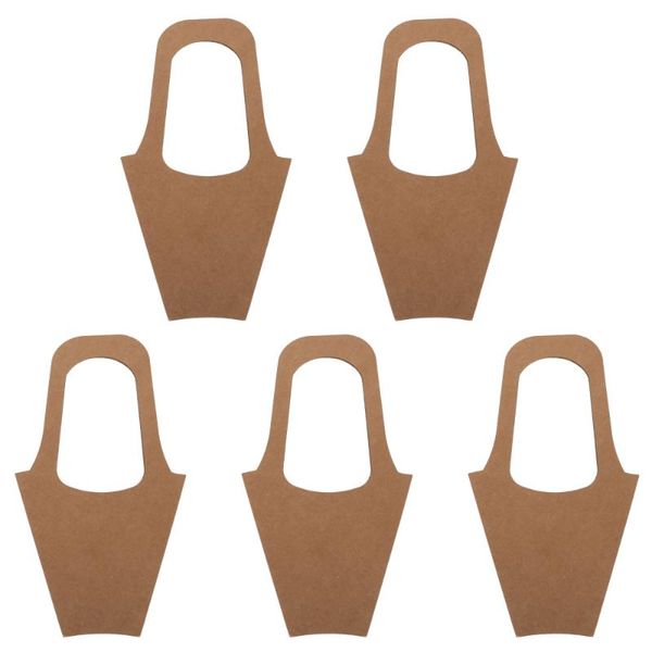 

gift wrap 5pcs bouquet packing bag kraft paper tote flower wrapping bags