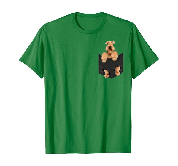 

airedale terrier in your pocket for dogs lovers t-shirt, White;black