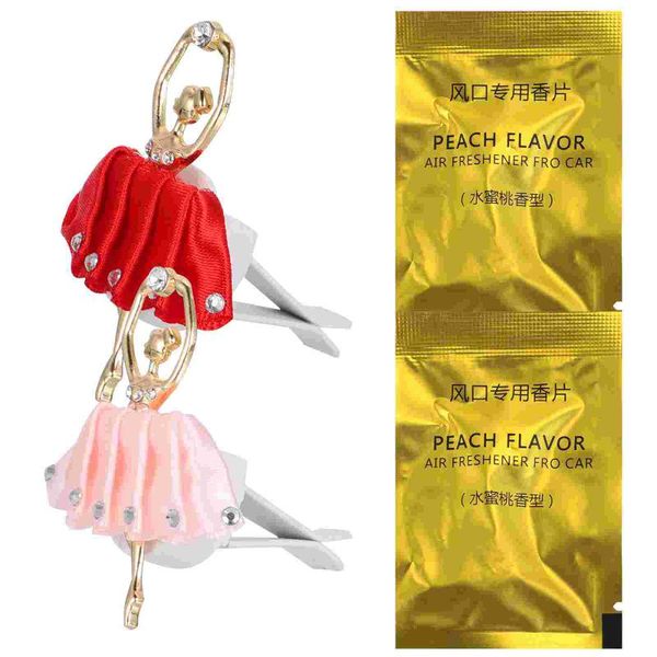 

car air freshener 2pcs outlet ballet girl decoration clip