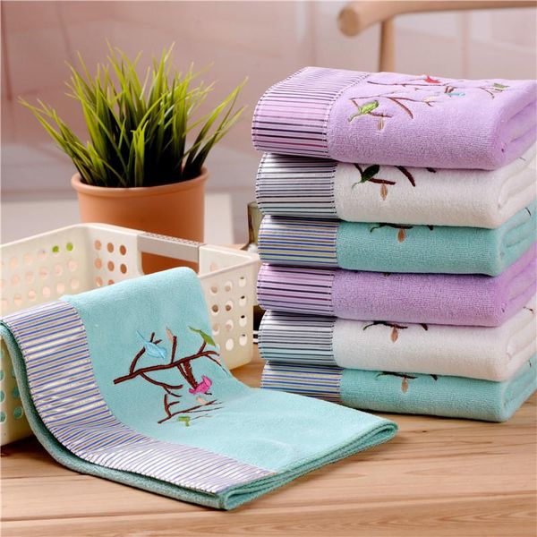 

towel bath set of 2 happy tree microfiber 350g gift cloth 70*140cm