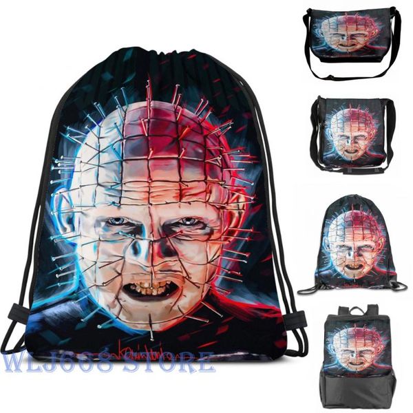 

backpack funny graphic print shoulder bags women pinhead (hellraiser) single travel for men gym bag