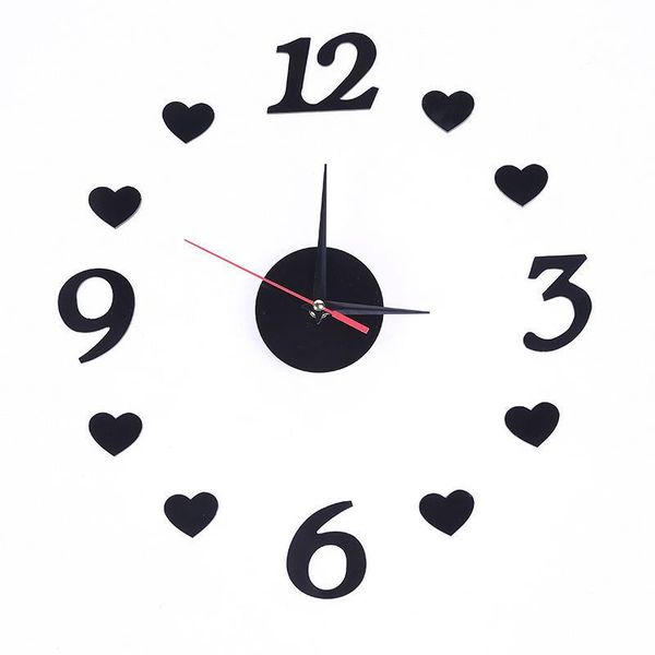 

creative wall clock acrylic home decoration diy sticker clocks