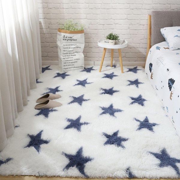 

carpets fashion geometric tie dyeing plush soft for living room bedroom anti-slip floor mats kids carpet rugs