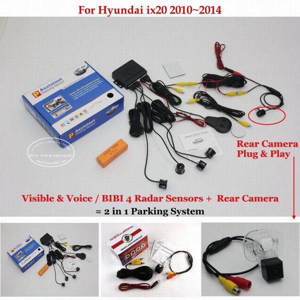 

car rear view cameras& parking sensors for ix20 2010 2011 2012 2013 2014 rearview back up sensor reverse camera auto alarm system