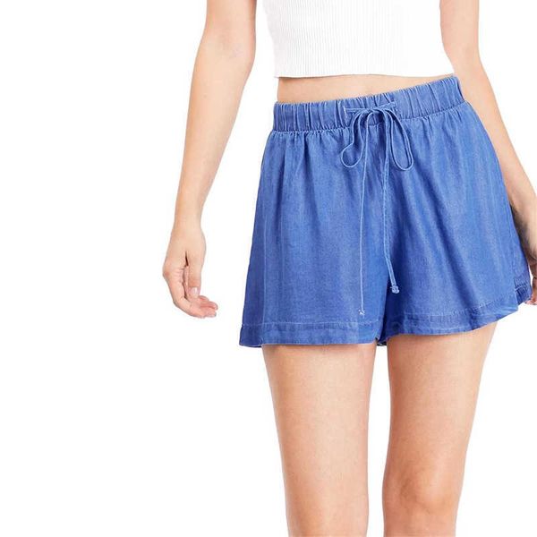 

jeans 2021 summer women's casual loose sports denim shorts, Blue