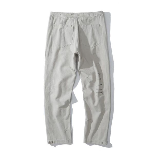 

men's pants fashion loop on waist full leangth for men women, Black