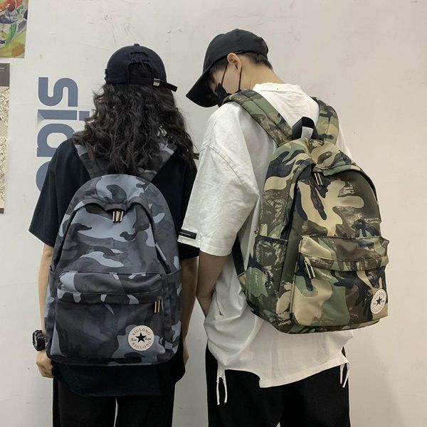 

backpack camouflage men and women 2021 fashion ladies travel bag for girl lapschool