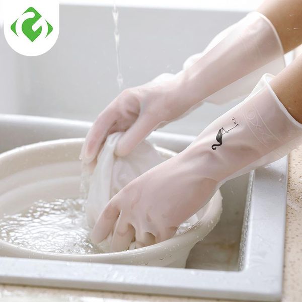 

disposable gloves kitchen dish washing household dishwashing rubber for clothes cleaning dishes guanyao