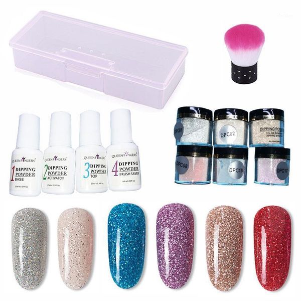 

kinds of color dip powder nail kit salon supplies tools diy set1