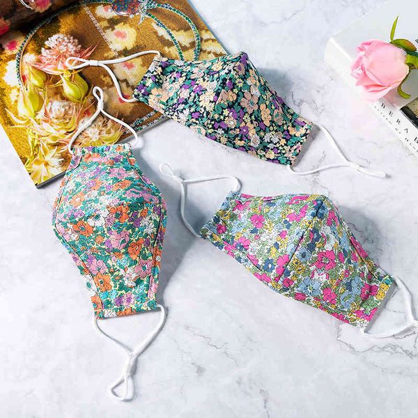 

rag fashion mask four layer washable digital printed cotton mask