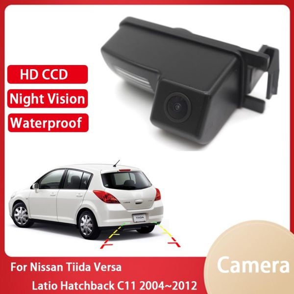 

car rear view cameras& parking sensors camera for tiida versa latio hatchback c11 2004~2012 ccd full hd night vision reverse high qua