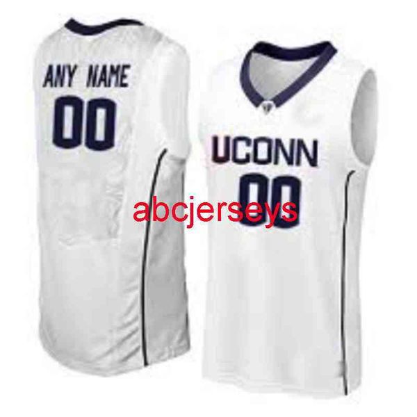 

stitched uconn huskies custom basketball jersey s-5xl add any name number, Black