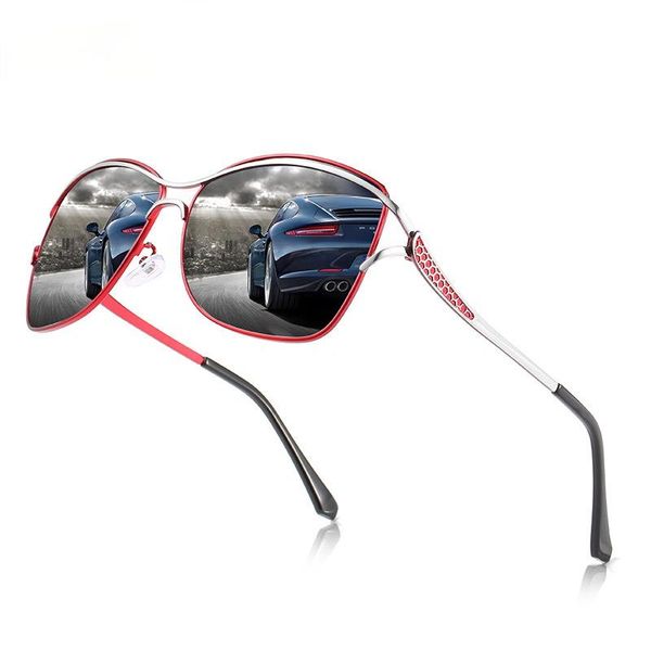 

sunglasses polarized big frame fashion classic driving mirror, White;black