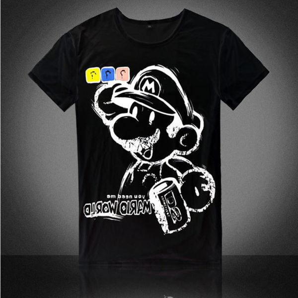 

sport men's t-shirt summer slim solid round neck short sleeve, White;black