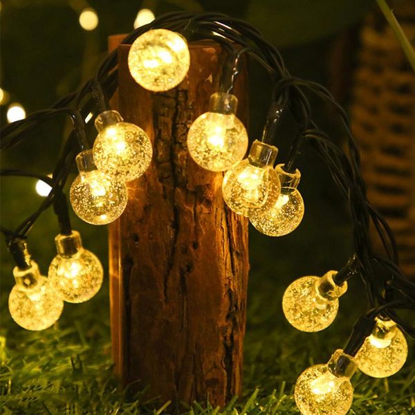 

strings blubble ball led string light fairy romantic lamp holiday lighting garland battery/usb indoor for christmas wedding party decor
