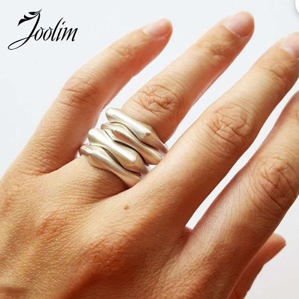 

joolim high end gold effortelss chic jewelry wholesale cluster rings, Golden;silver