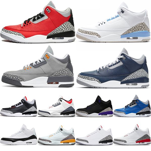 

jumpman 2023 men basketball shoes midnight navy cool grey unc fire red katrina court purple mens trainers sneakers