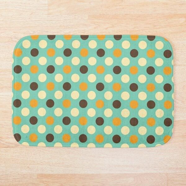 

bath mats retro 70s green with polka dots mat bathroom set mirrofiber cartoon rug