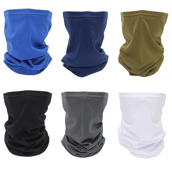 

scarves mesh polyester sunscreen headband outdoor fishing magic multi-function sport scarf cycling mask, Blue;gray