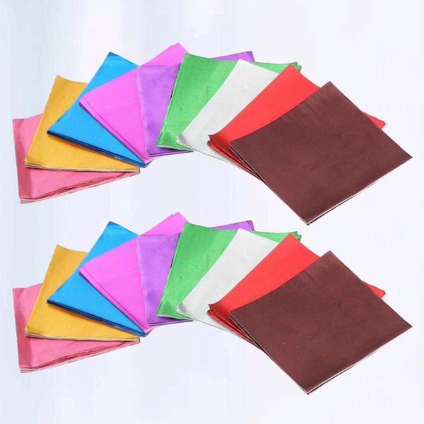 

gift wrap 500pcs colorful candy packing paper unique chocolate wrapping for home party (random color)