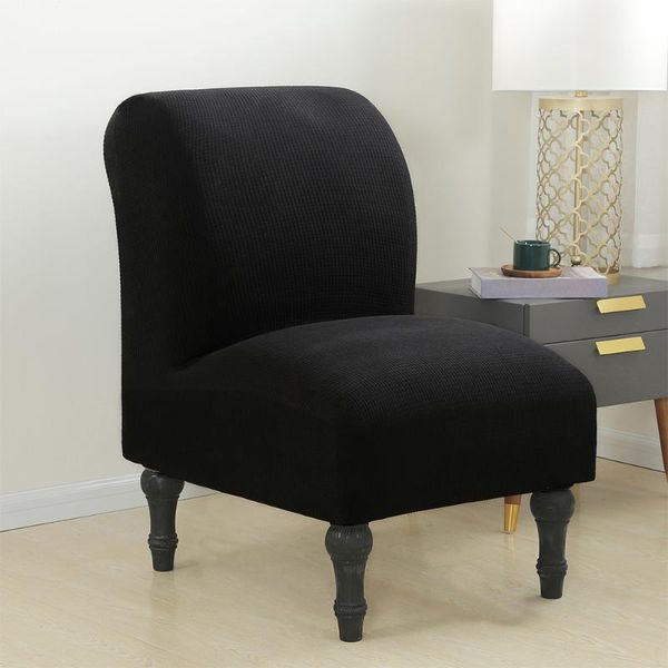 

soft dustproof armless chair slipcover furniture protector easy install removable stretch covers knitted washable waterproof