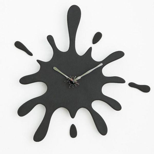 

wall clocks mandelda design decorative kids room clock black 3d customize wood watch diy for children,drop available