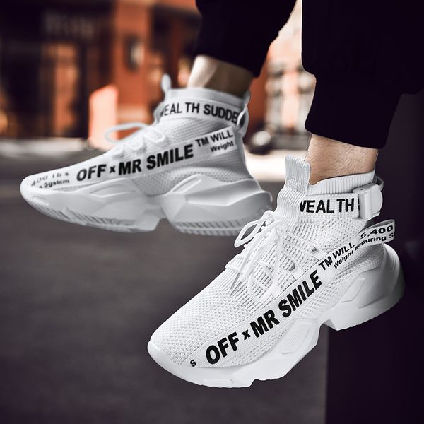 

men casual shoes comfortable fabric mens sneaker shoes designer man outdoor breath youth tide non leather shoe big size 46- 7